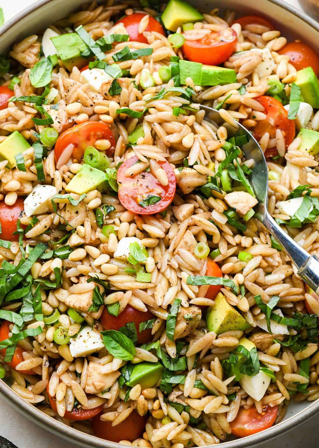 Caprese Orzo Salad Joyfoodsunshine