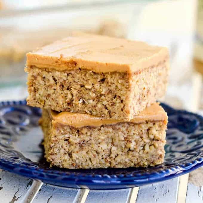 front view of a stack of two breakfast bars