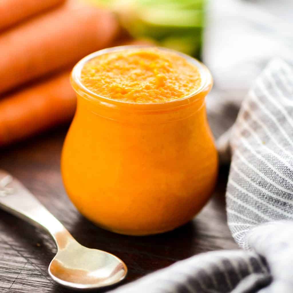 carrot puree for 6 month old baby