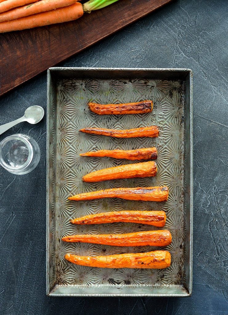 making carrots for baby food