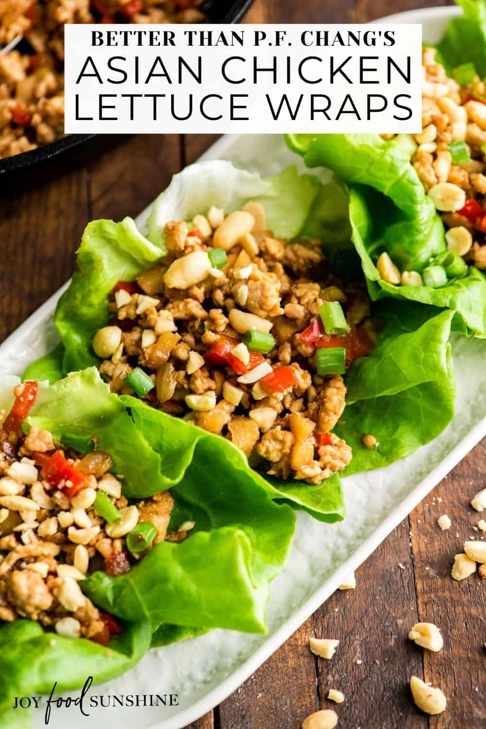 Asian Chicken Lettuce Wraps Better Than P F Chang S JoyFoodSunshine   Lettuce Wraps Pinterest Short 2 