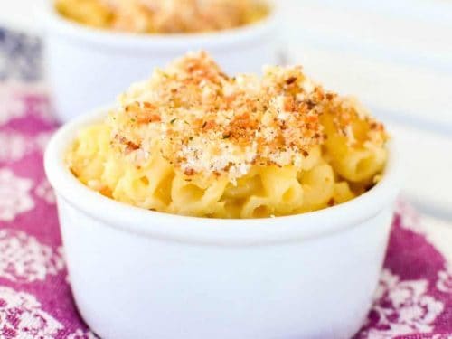 Greek Mac and Cheese (Baked + Healthy + Easy} –