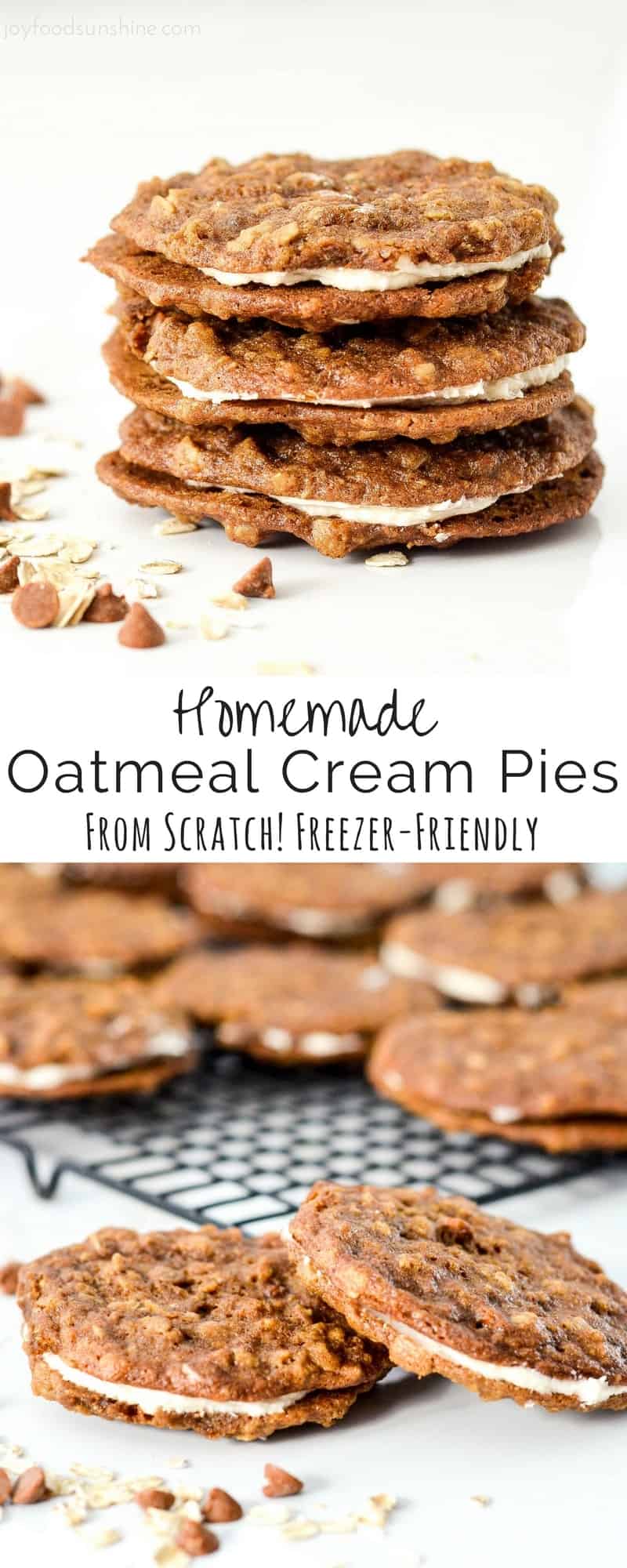 Homemade Oatmeal Cream Pies Joyfoodsunshine