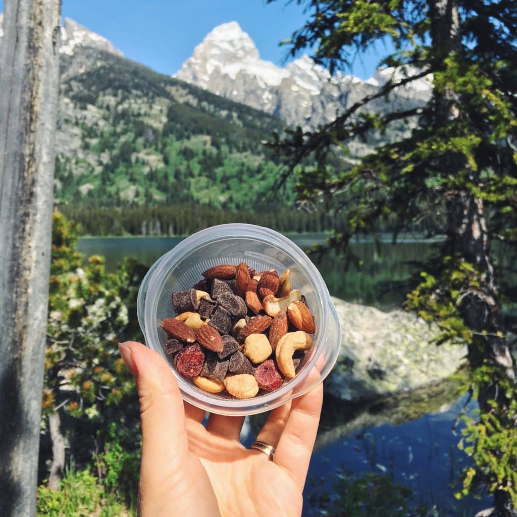 Snacks in the mountains in the Complete Guide to Hiking with Kids