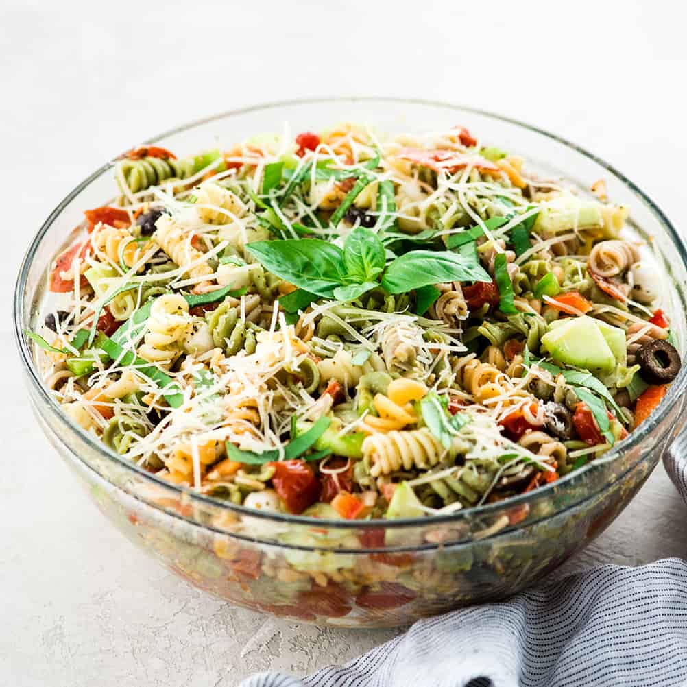 Best Pasta Salad Recipe with Homemade Dressing ...