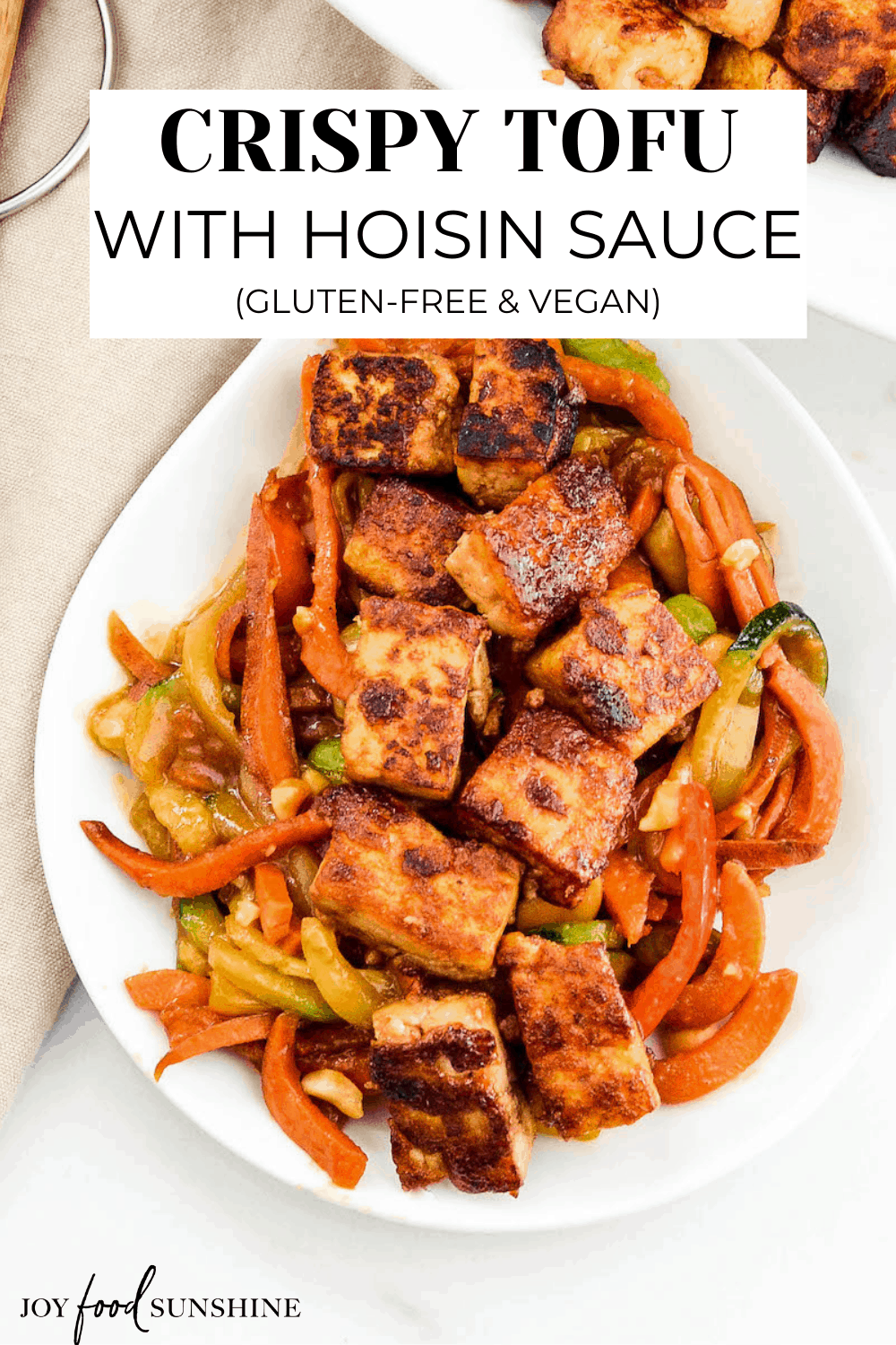 Crispy Tofu with Hoisin Sauce JoyFoodSunshine