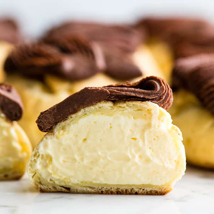 Chocolate Eclair Puffs Recipe - Sugar Spices Life