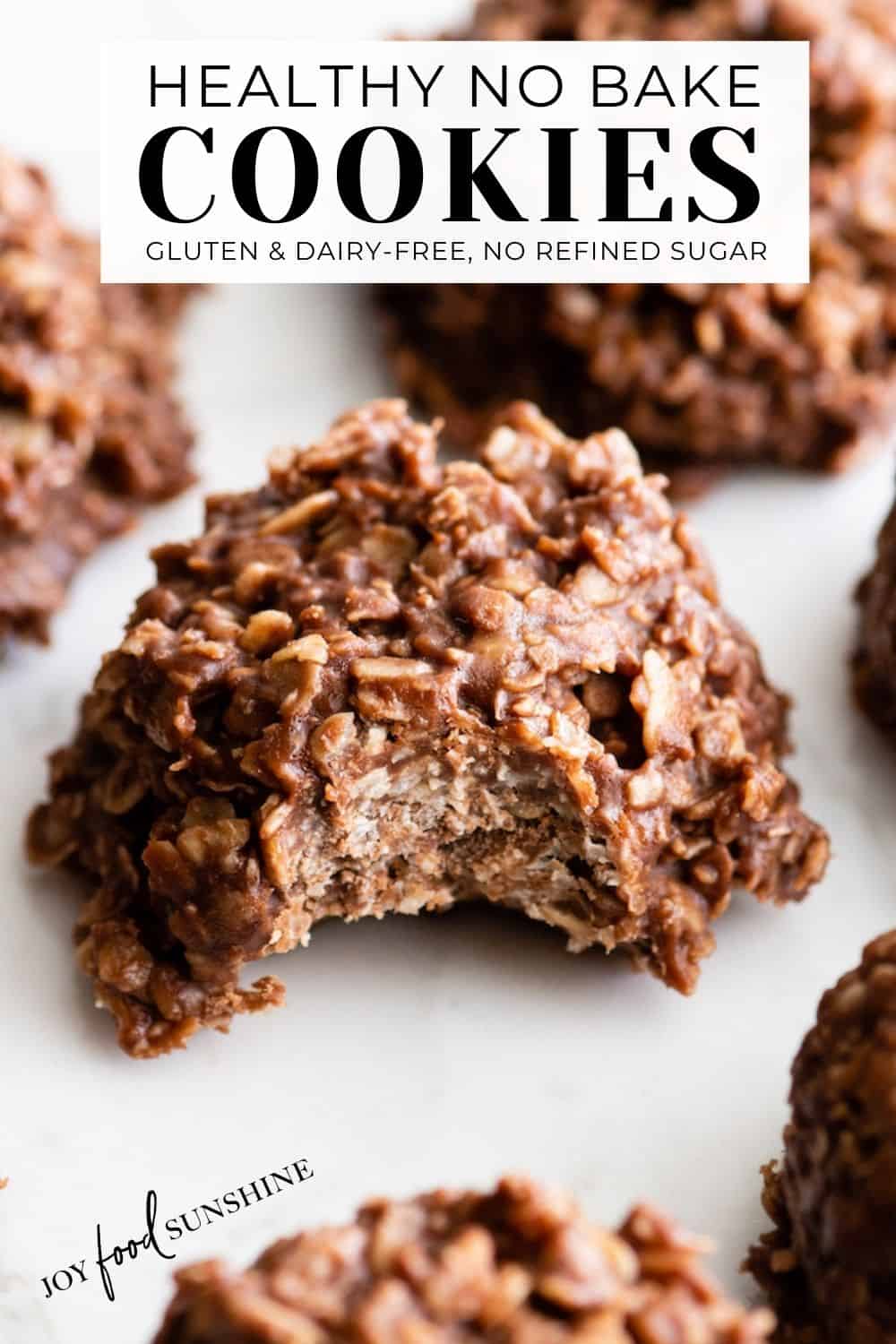 Healthy NoBake Chocolate Peanut Butter Cookies JoyFoodSunshine