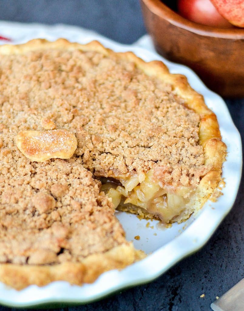 The Best Apple Crumble Pie Recipe - JoyFoodSunshine