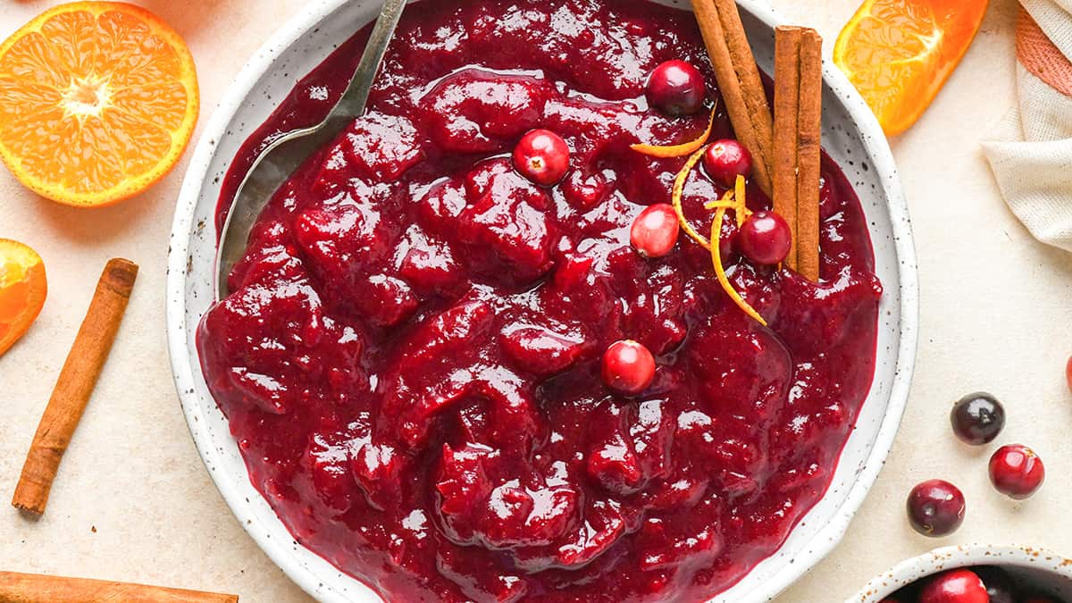 Whole Berry Cranberry Sauce + Video