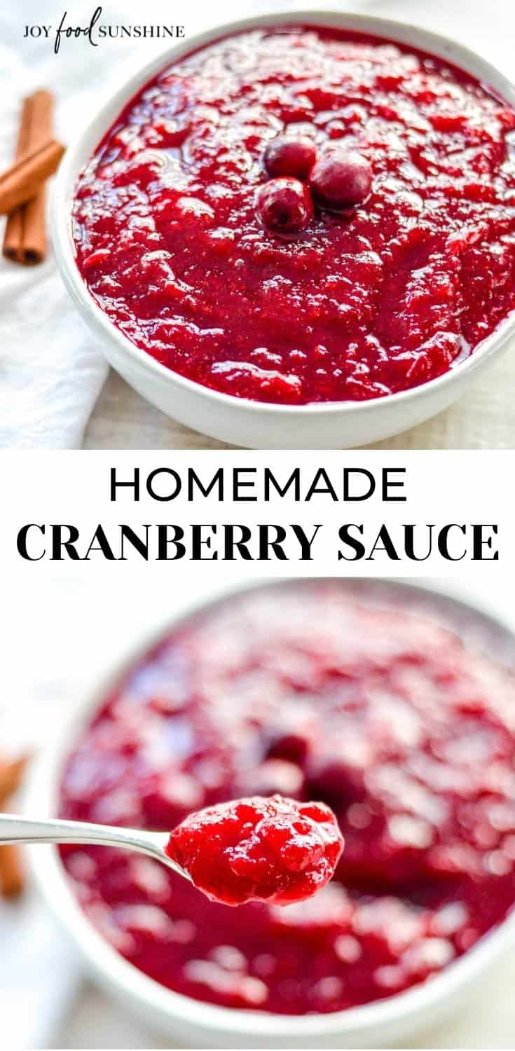 Best Homemade Cranberry Sauce - JoyFoodSunshine