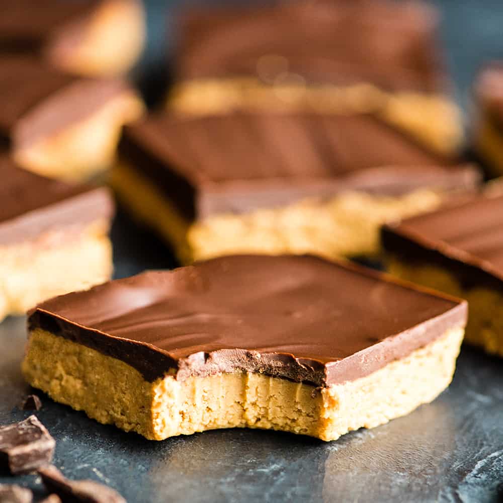 No-Bake Chocolate Peanut Butter Bars - JoyFoodSunshine