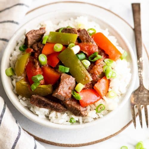 Slow Cooker Pepper Steak Recipe Joyfoodsunshine 