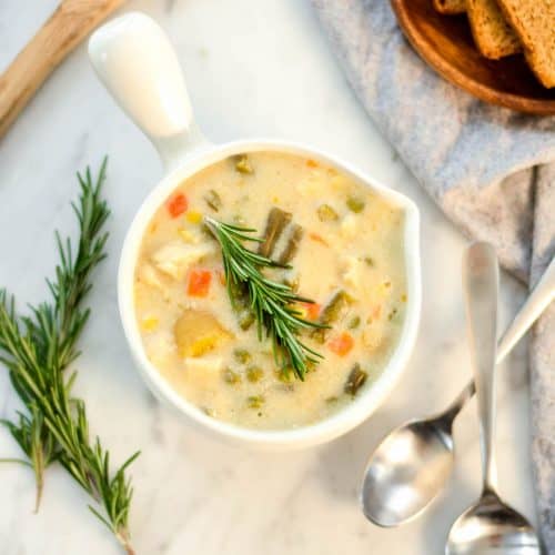 Chicken Pot Pie Soup - JoyFoodSunshine