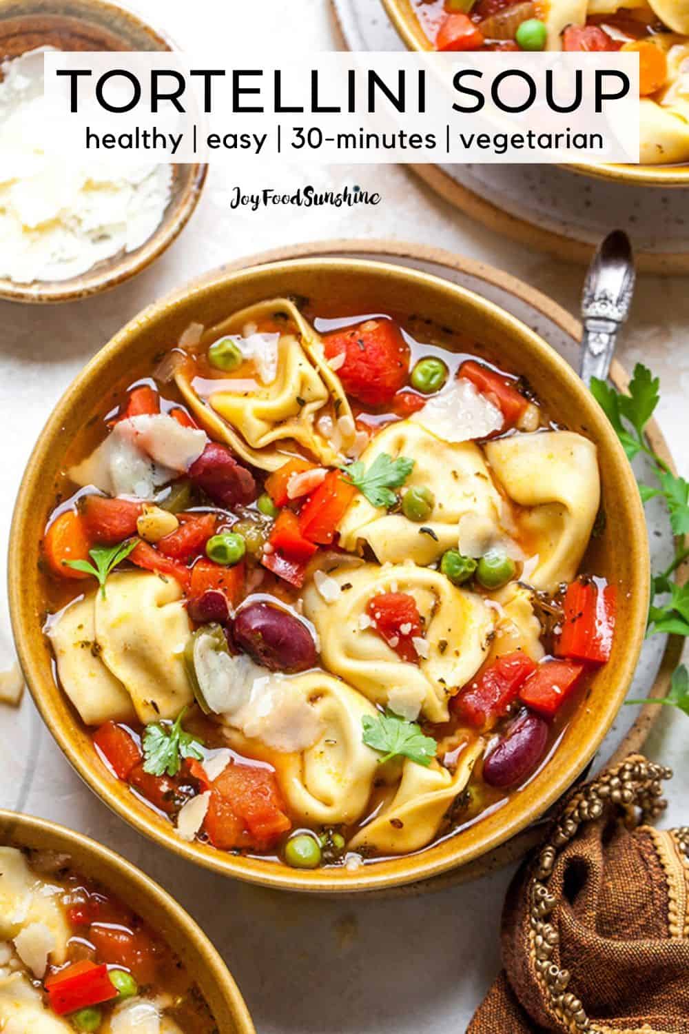 Easy Tortellini Soup Recipe (30 Minutes) - JoyFoodSunshine