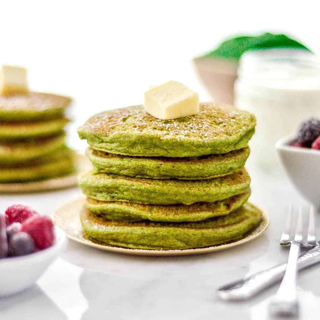 GlutenFree Spinach Oatmeal Pancakes Joyfoodsunshine