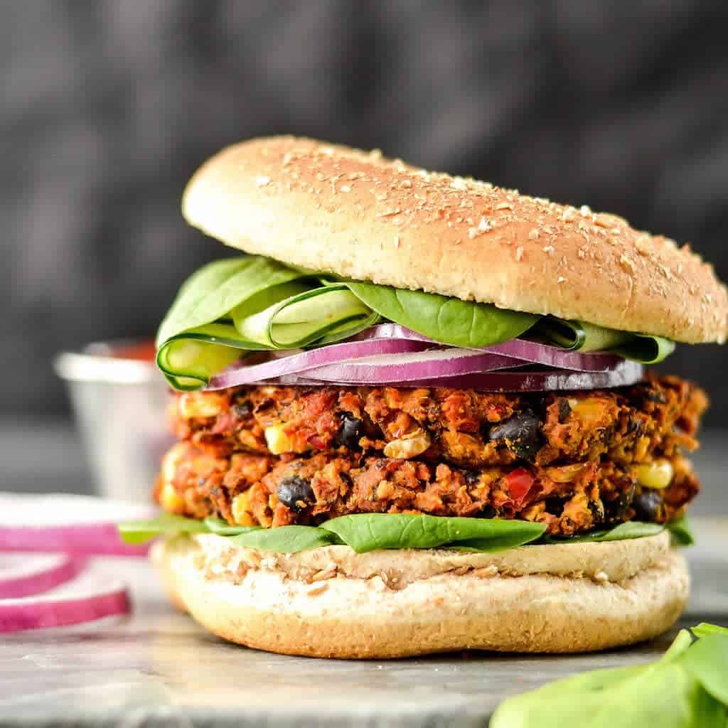 Baked Black Bean Sweet Potato Veggie Burgers Joyfoodsunshine