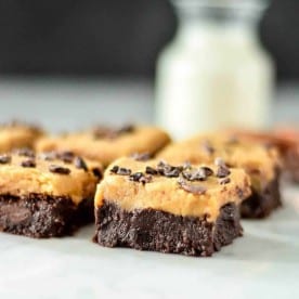 Flourless Peanut Butter Brownies - JoyFoodSunshine