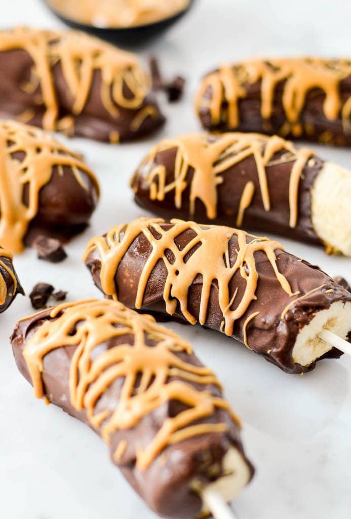 Peanut Butter Chocolate Covered Frozen Bananas Joyfoodsunshine