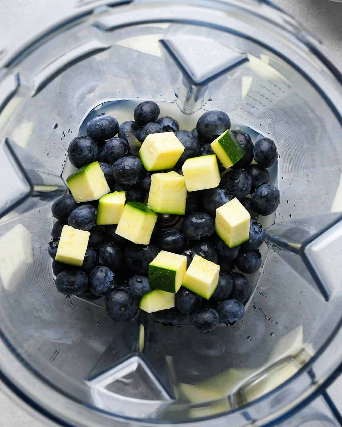 making Homemade Fruit Snacks - ingredients in a blender before blending