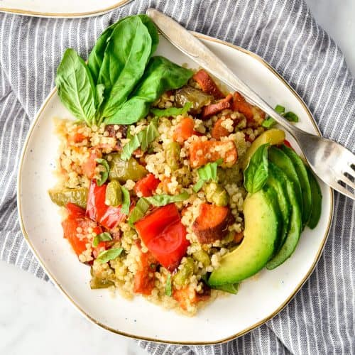 Roasted Vegetable Quinoa Salad - JoyFoodSunshine