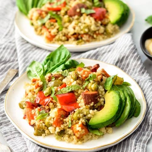Roasted Vegetable Quinoa Salad JoyFoodSunshine