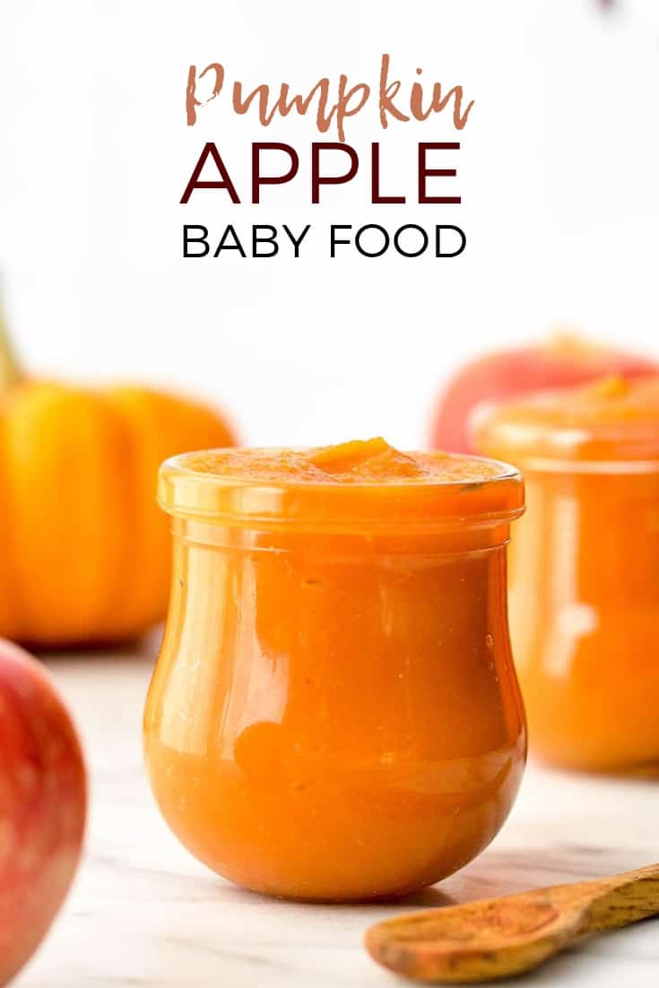 Homemade Apple & Pumpkin Baby Food - JoyFoodSunshine