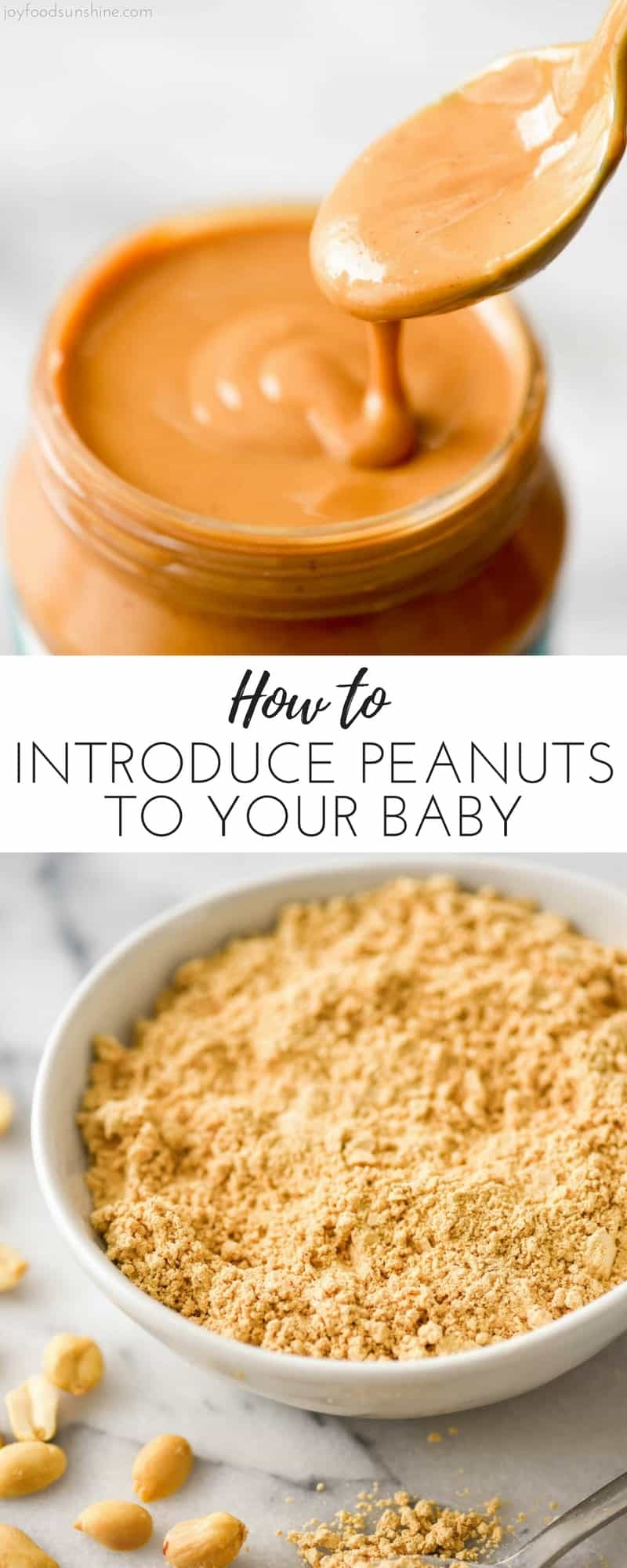 How to introduce Peanuts to Baby! Research shows introducing peanuts to babies at a young age helps prevent the development of peanut allergies!