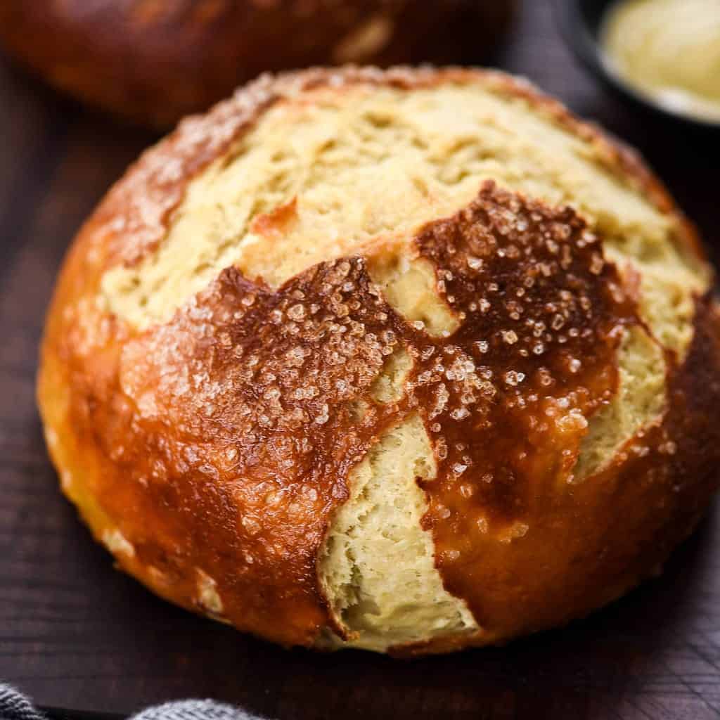 Homemade Pretzel Bread - JoyFoodSunshine