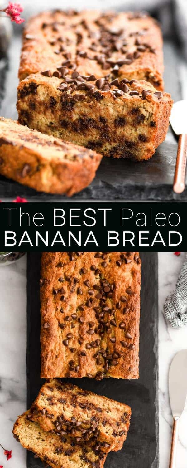 Hands down, this is the best Paleo Banana Bread recipe you will ever try! It's easy to make, super healthy and crazy delicious! #glutenfree #grainfree #dairyfree #refinedsugarfree #paleo #bananabread #breakfast #snack #healthyrecipe #recipevideo