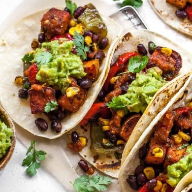 Black Bean Sweet Potato Tacos - JoyFoodSunshine