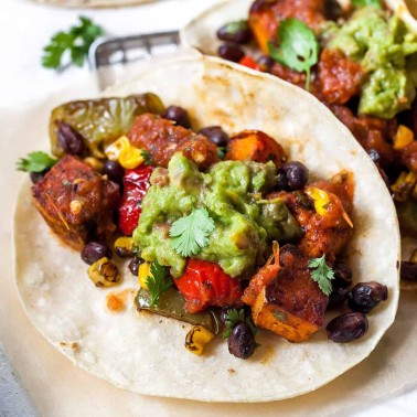 Black Bean Sweet Potato Tacos - JoyFoodSunshine