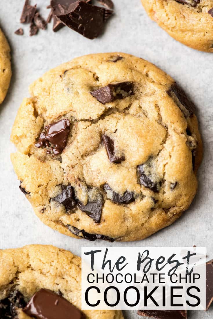 This іѕ thе best chocolate chip cookie recipe ever. Nо funny ingredients, nо chilling time, etc. Juѕt а simple, straightforward, amazingly delicious, doughy yet still fully cooked, chocolate chip cookie thаt turns out perfectly every single time! #cookies #chocolatechipcookies #baking #recipe #chocolate