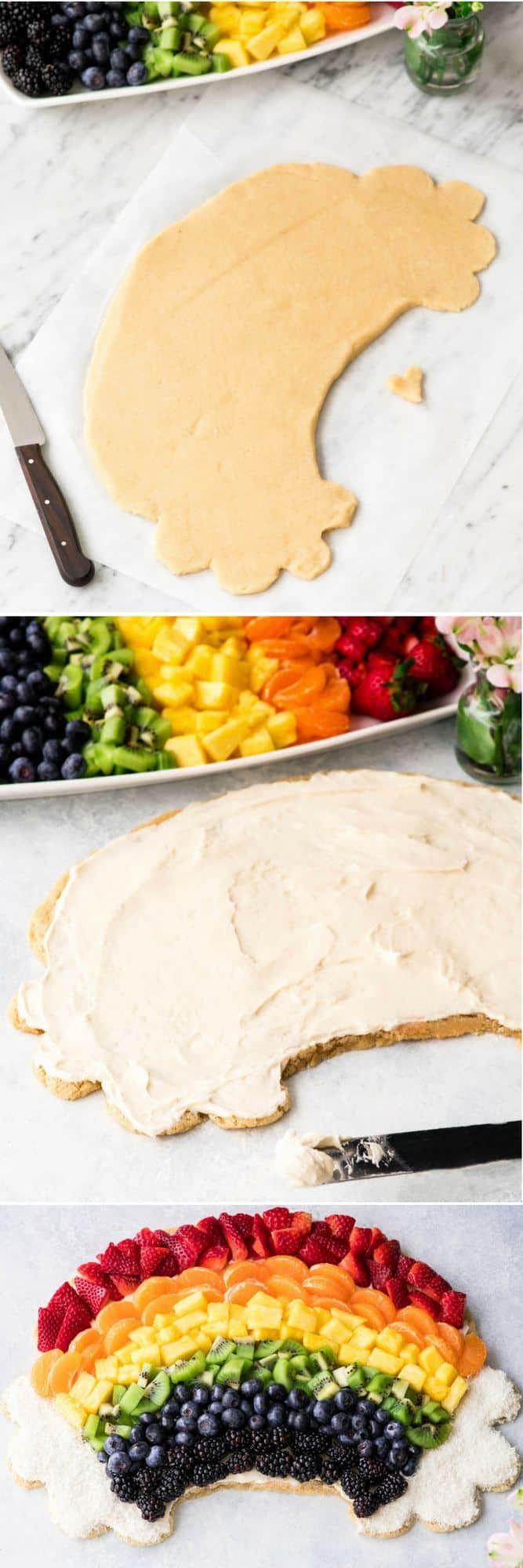 Rainbow Fruit Pizza Recipe - JoyFoodSunshine