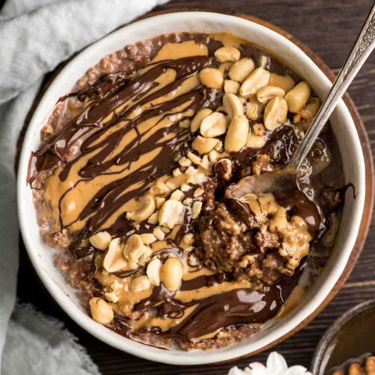 Chocolate Peanut Butter Oat Bran - JoyFoodSunshine