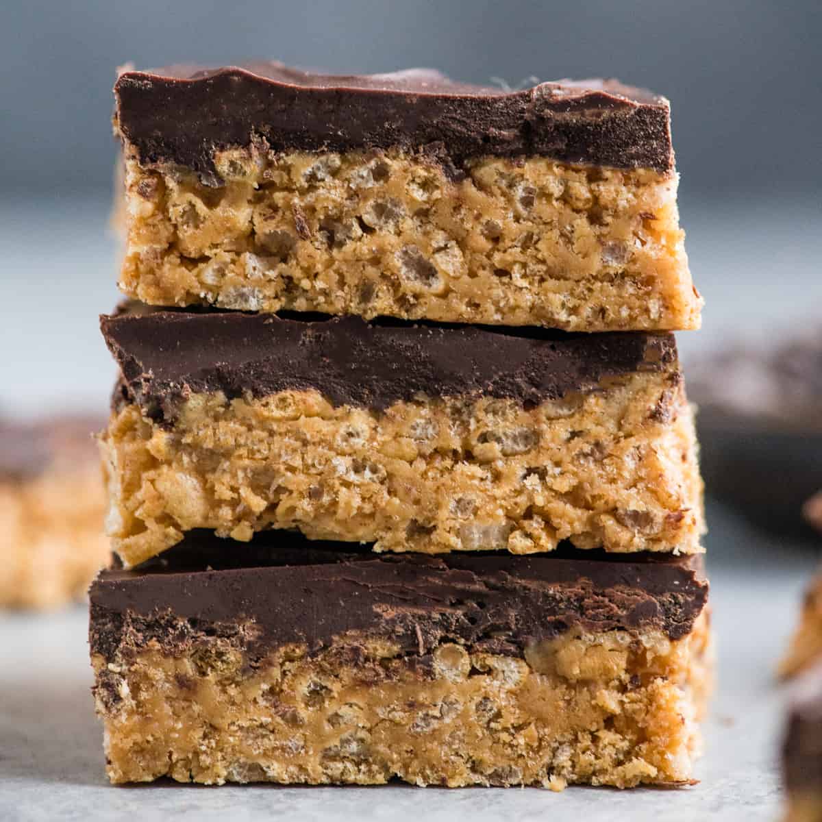 Healthy Rice Krispie Treats (with Peanut Butter) - MJ and Hungryman