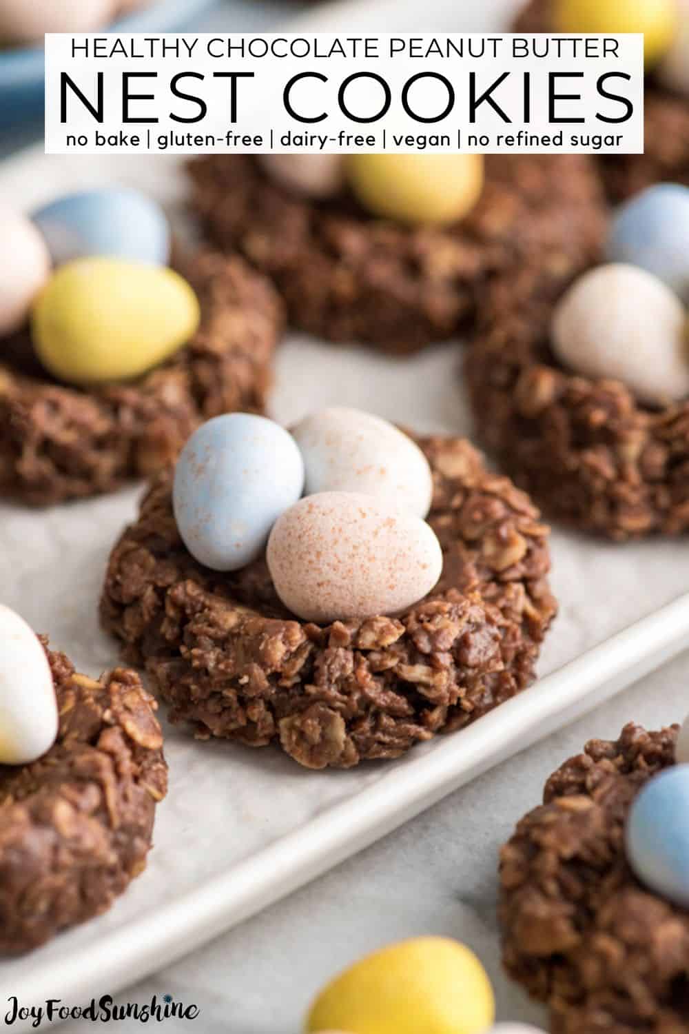 Healthy Easter Nest Cookies - JoyFoodSunshine