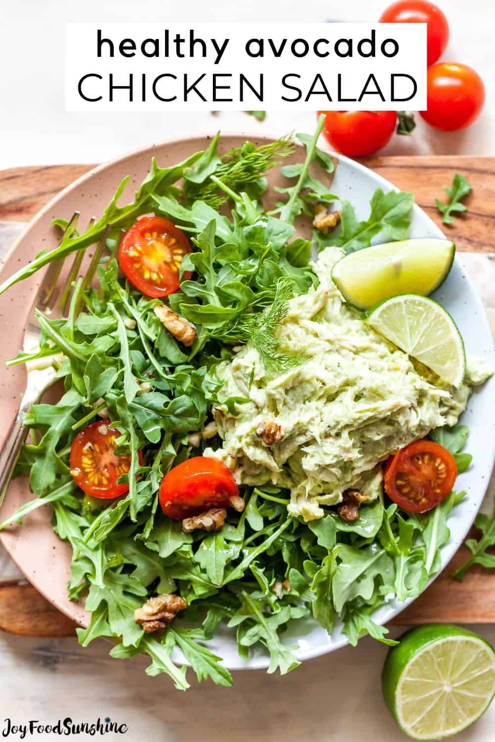 Healthy Avocado Chicken Salad - JoyFoodSunshine