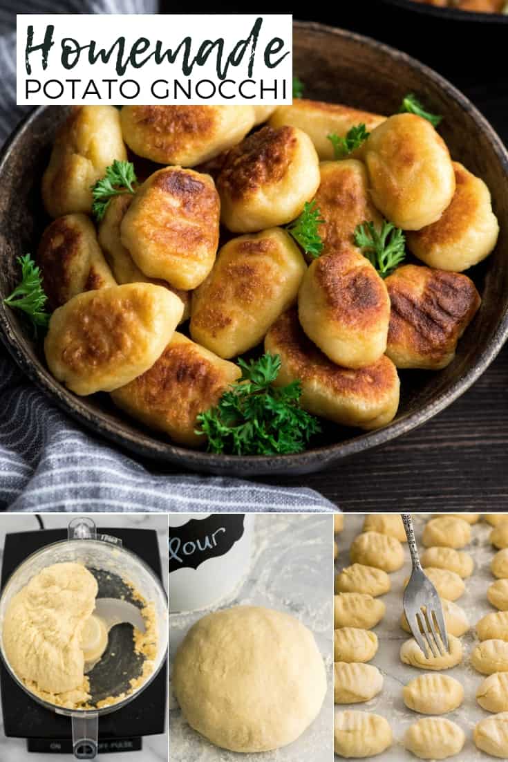 This Homemade Potato Gnocchi Recipe is made with only 5 ingredients and is SO much better than store bought varieties! Seriously we only ever eat homemade gnocchi! This version has cheddar cheese in the dough, setting it apart from all the others! It’s freezer friendly and beloved by kids and adults! #gnocchi #recipe #homemade #potatognocchi #fromscratch #healthyrecipe