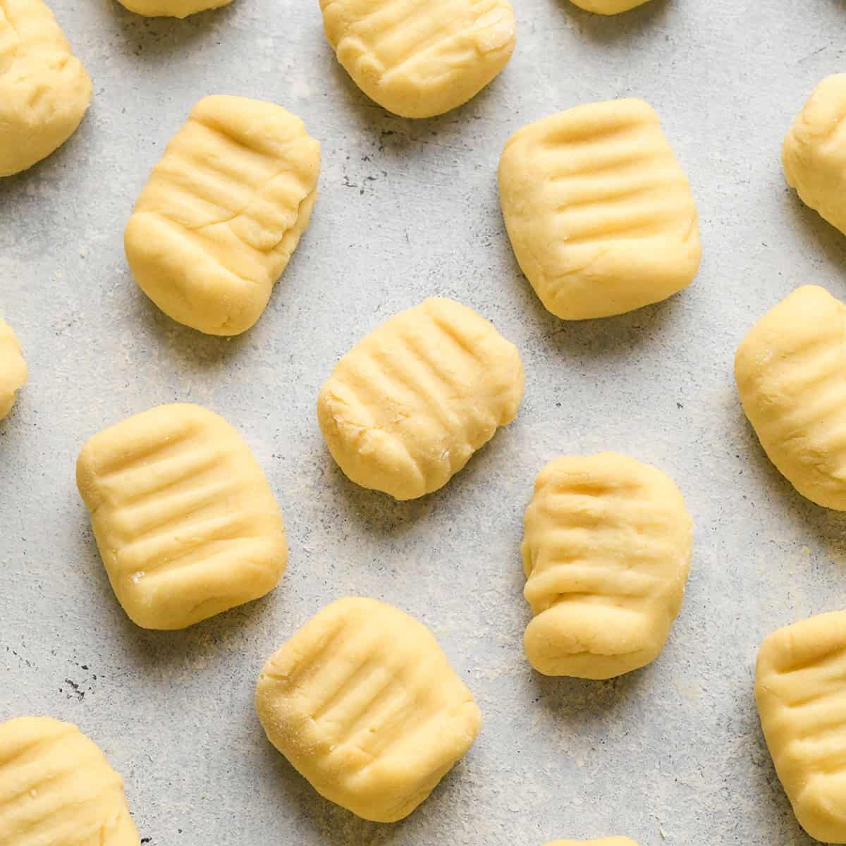 Potato Gnocchi before cooking