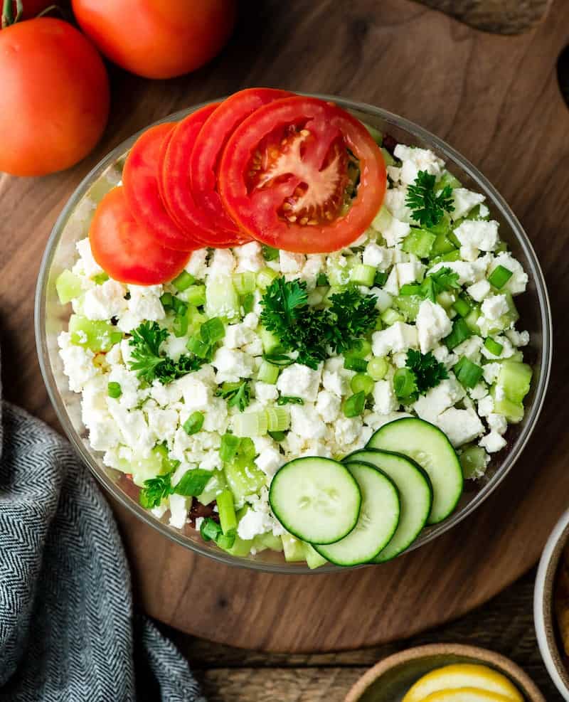 Layered Greek Dip Joyfoodsunshine