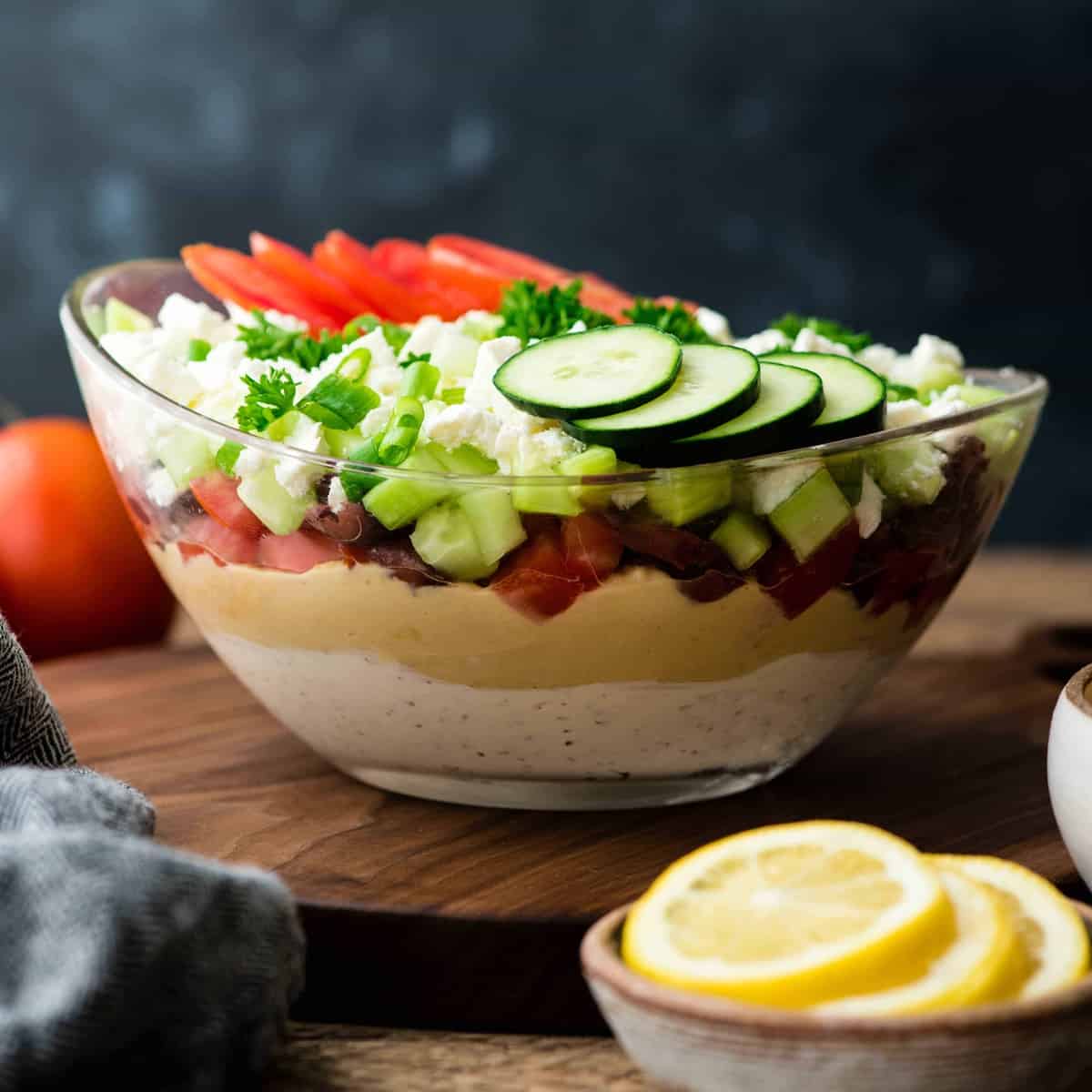 Layered Greek Dip Joyfoodsunshine