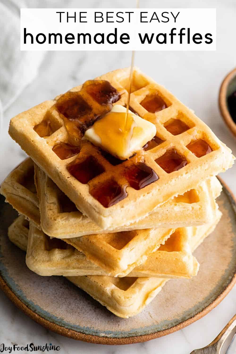 Best Waffles Recipe (Homemade Waffles) - JoyFoodSunshine