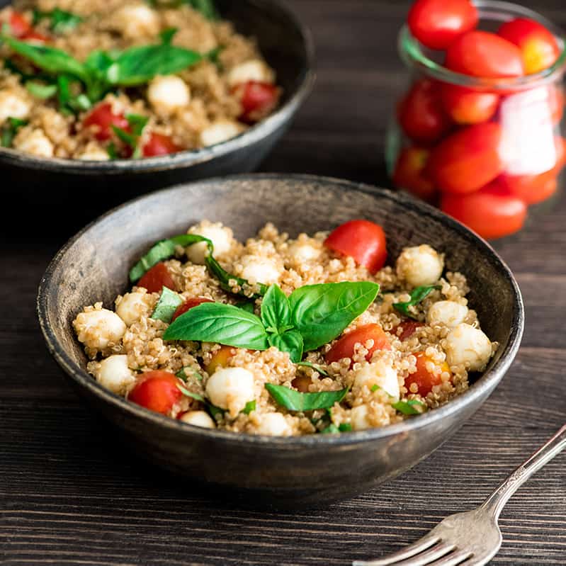 Balsamic Caprese Quinoa Salad - JoyFoodSunshine