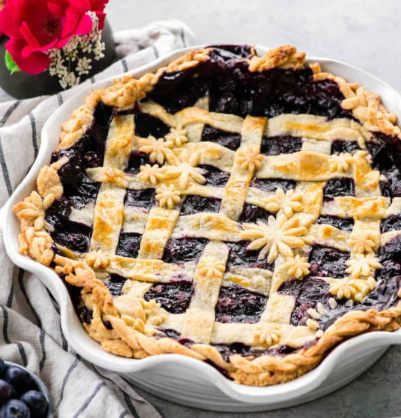 Blueberry Pie Recipe - JoyFoodSunshine