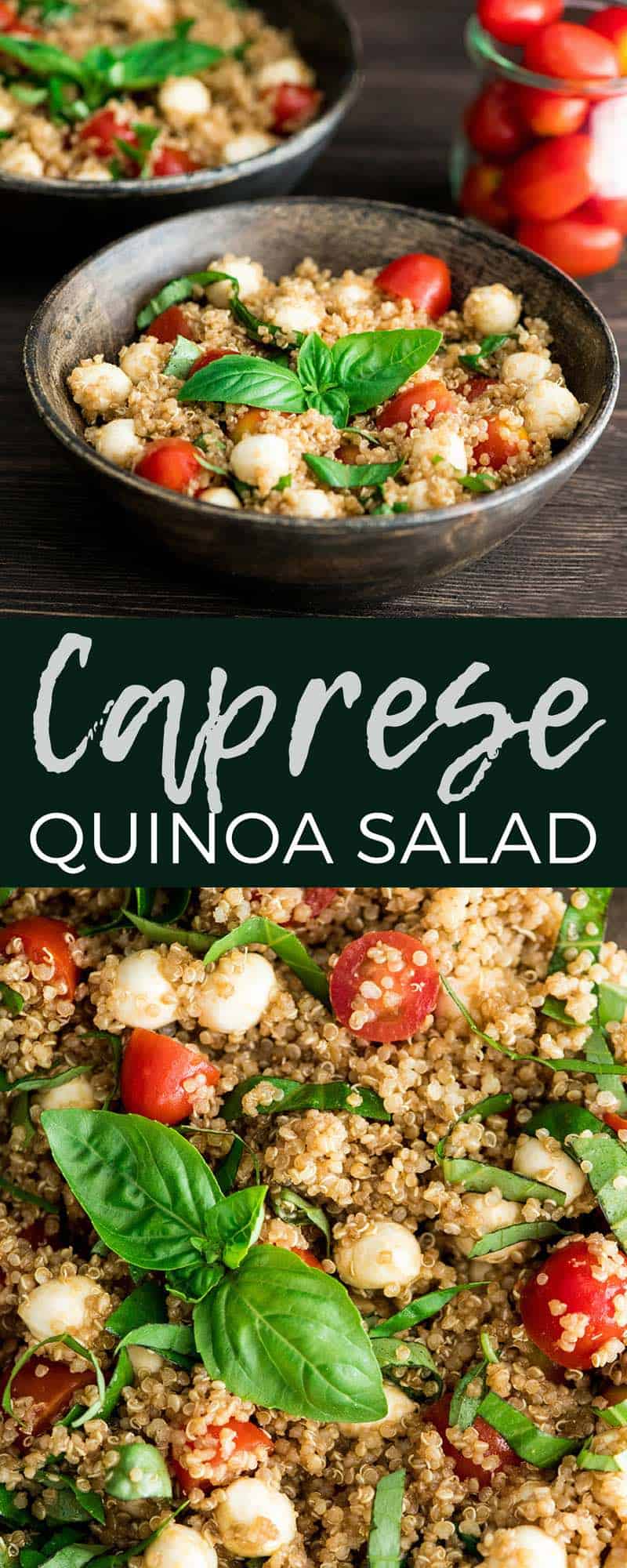 Balsamic Caprese Quinoa Salad - JoyFoodSunshine