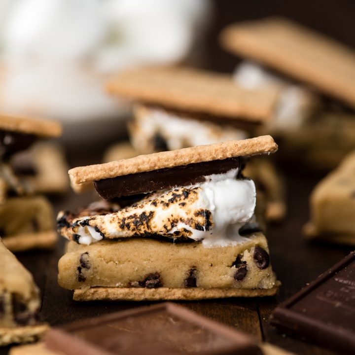 front view of a Cookie Dough S'more
