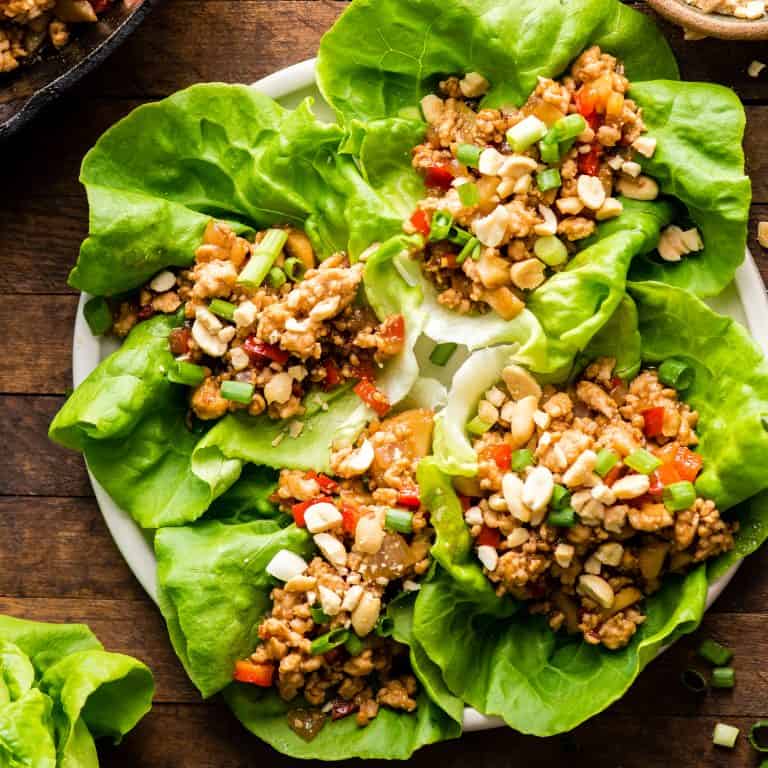 Asian Chicken Lettuce Wraps (Better than P.F. Chang's)! JoyFoodSunshine