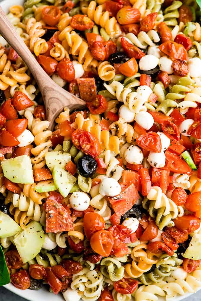 Best Pasta Salad Recipe with Homemade Dressing ...