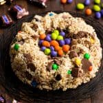Candy Stuffed Rice Crispy Cake
